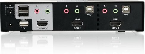 ايوجير محول كيه في ام للوسائط المتعددة مع 4 منافذ HDMI مع صوت، موزع USB 2.0 وHDMI كيه في ام مع مجموعة كاملة من الكابلات، (GCS1794 TAA) in Saudi Arabia