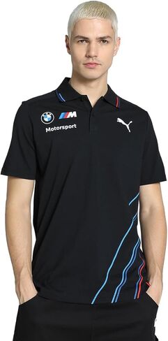 قميص بولو لفريق BMW Motorsports للرجال باللون الفحمي in Saudi Arabia