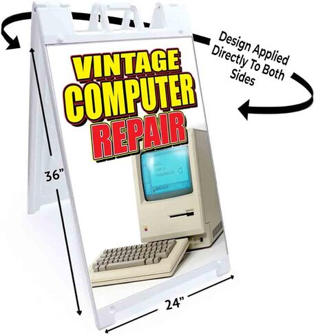 Vintage Computer Repair (24" x 36") 4Mm Corrugated Plastic Panel, Graphics Applied to 1 Side (Pk of 2) |Electronics, Laptops, Refurbish in Kuwait