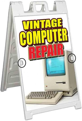 Vintage Computer Repair (24" x 36") 4Mm Corrugated Plastic Panel, Graphics Applied to 1 Side (Pk of 2) |Electronics, Laptops, Refurbish in Kuwait