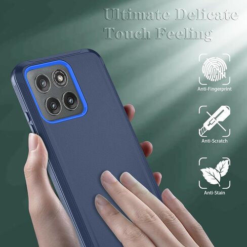 قضية هاتف Qinmay لـ Motorola Moto Edge 5G 2025 ، حالة الهاتف الثقيلة ذات الصدمات الثقيلة والقطرات المكونة من 3 طبقات لـ Moto Edge 2025 (WineredPink) in Saudi Arabia