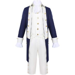 Kid Boy Colonial Costume Medieval Alexander Hamilton Vintage Tailcoat Formal Child Uniform Victorian Frock Coat