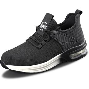 أحذية MGFLASHFORCE الرجالية ذات المقدمة الفولاذية خفيفة الوزن، مقاومة للثقب، أحذية عمل آمنة غير قابلة للتدمير، حذاء رياضي مريح عند الأصابع in Kuwait