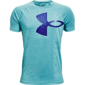 Under Armour Boys' Tech Split Logo Hybrid Short-Sleeve T-Shirt