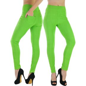 ToBeInStyle Women’s Easy Pull-On Denim Skinny Fit Comfort Stretch Leggings Jeggings