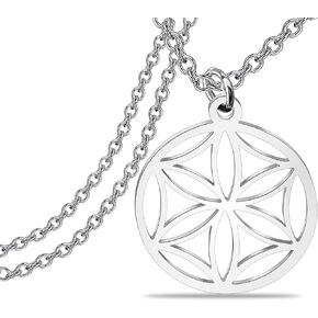 Lywjyb Birdgot Flower Of Aphrodite Necklace Goddess of Love Symbol Necklace for Men Women