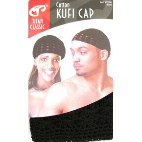 Titan Classic Cotton Kufi Cap Black, 1 Ea, 1count