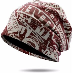 Beanie Hats for Men and Women, Double Layer Knit Skull Caps Unisex Womens Mens Winter Hats