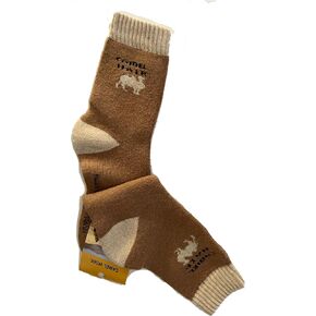2 Pair Men's Hypoallergenic Terry Camel Wool Socks