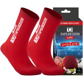 "Classic 1 Pair Non-Slip Soccer Socks (Size 5-14) for Men, Women & Kids
