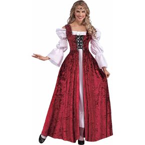 Women's Medieval Lace-Up Costume Gown