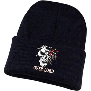Overlord Anime Beanie Hat for Men Women Unisex Knit Cuffed Hat Winter Soft Warm Skull Cap