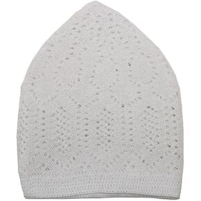 Modefa Turkish Islamic Kufi Takke - Cotton Blend Knit Cap - One Size Fits Most Skullie Beanie Taqiyah - Prayer Cap Muslim Men