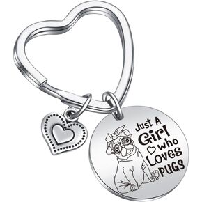 Pug Mom Jewelry Pug Lover Jewelry Dog Keychain Pug Keychain Dog Mom Jewelry Crazy Pug Lady Jewelry Pug Fan Gift Dog Jewelry Pug Mom Gift Vet Tech Gift Pug Lover Keychain