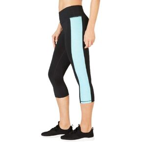 Women's Color-Blocked Cropped Leggings Crystal Mist XS