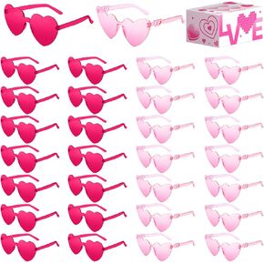 30 Pairs Heart Sunglasses For Women Heart Shaped Glasses Bulk Party Glasses Valentines Day For Party Favors