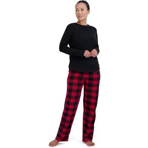 Swiss Alps Ladies Two Piece Lounge Gift Set -Microfleece Long Sleeve Top and Pants