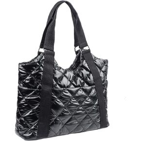 حقائب يد كبيرة مبطنة للنساء حقيبة كتف مبطنة خفيفة الوزن من النايلون كبيرة منتفخة حقيبة كتف متعددة الجيوب in Kuwait