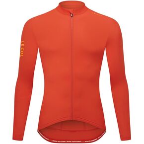 Men’s Pro Long Sleeve Jersey | Breathable Cycling Shirt | Rear Pockets, Force Lycra Construction, Zip Closure