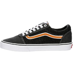 Vans Unisex Ward Lace up Low Cut Design Canvas Material Sneaker - Dark Grey Yellow