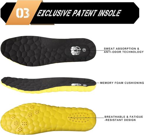 أحذية MGFLASHFORCE الرجالية ذات المقدمة الفولاذية خفيفة الوزن، مقاومة للثقب، أحذية عمل آمنة غير قابلة للتدمير، حذاء رياضي مريح عند الأصابع in Kuwait