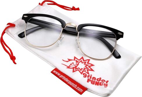 grinderPUNCH - Mens Non Prescription Clear Lens Glasses in Saudi Arabia
