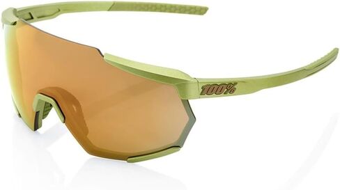 100% Racetrap Sport Performance Sunglasses - Sport and Cycling Eyewear (Matte Metallic Viperidae - Bronze Multilayer Mirror Lens) in Saudi Arabia