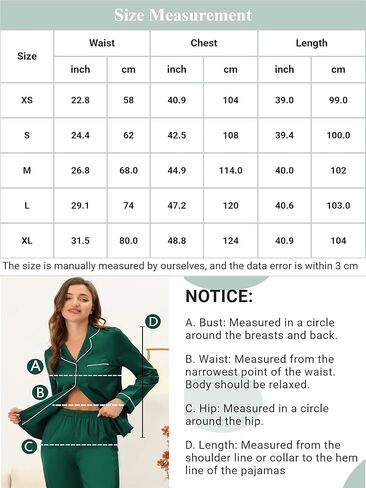 Womens Satin Lounge Stripe Nightshirt Button Down Tops with Pants Pajama Sets in Kuwait