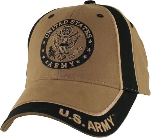 U.S. Army Emblem Two Tone Baseball Hat, Coyote Brown,Large in Saudi Arabia