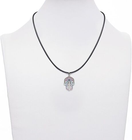 Karseer بلورات ملونة تخريمية همسة سحر اليد قلادة قلادة مجوهرات هدية للنساء أو الفتيات in Kuwait