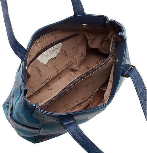 Anna by Anuschka Women's Genuine Leather Shoulder Bag - Hand Painted Original Artwork Exterior in Kuwait
