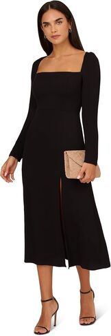 Adrianna Papell Women's Midi Light Crepe Dress in Saudi Arabia