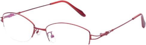 Titanium Alloy Nearsighted Glasses Womens Distance Glasses Half Frame Myopia Glasses in Saudi Arabia