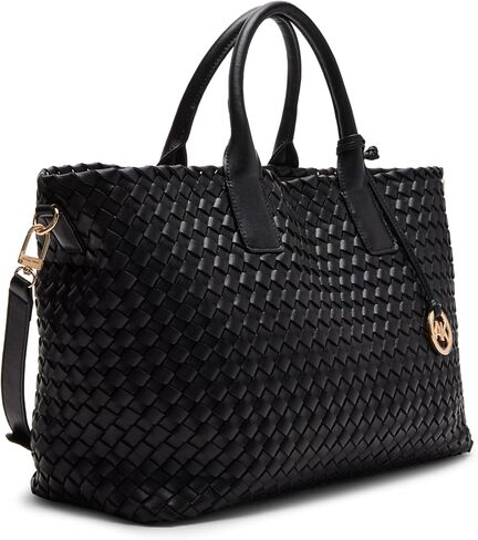 Anne Klein Womens Large Woven Tote with Pouch in Saudi Arabia