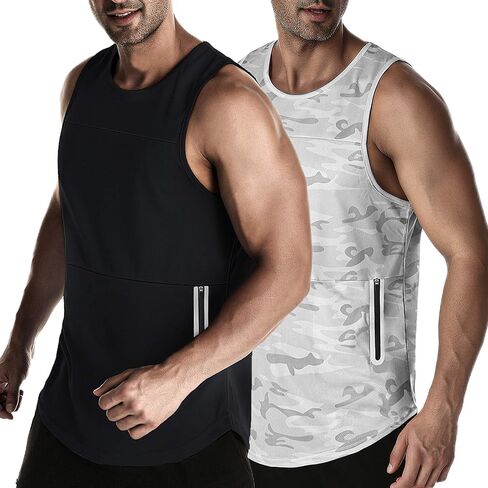 EVERWORTH Men's Workout Gym Tank Tops Bodybuilding Stringer Quick-Dry Fitness T Shirts in Saudi Arabia