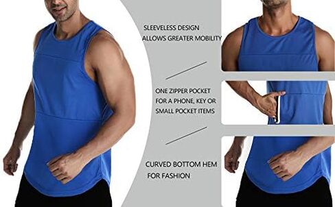 EVERWORTH Men's Workout Gym Tank Tops Bodybuilding Stringer Quick-Dry Fitness T Shirts in Saudi Arabia