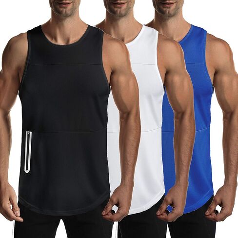 EVERWORTH Men's Workout Gym Tank Tops Bodybuilding Stringer Quick-Dry Fitness T Shirts in Saudi Arabia