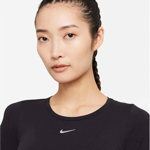 Nike Dri-FIT ADV Aura Women's Slim-Fit Short-Sleeve Top 2XL Black in Saudi Arabia