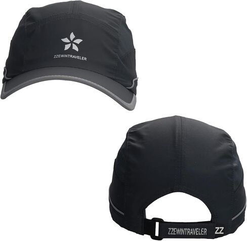 ZZEWINTRAVELER UPF50+ قبعة الجري سريعة الجفاف قبعات رياضية عاكسة خفيفة الوزن غير منظمة قبعة بيسبول للجنسين in Kuwait