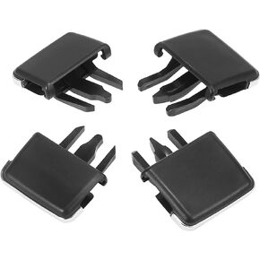 ACROPIX Front Row AC Vent Air Conditioning Vent Outlet Tab Clips Fit for Toyota Corolla - Pack of 4 Black