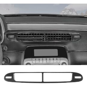 Carbon Fiber DashBoard Air Conditioner Outlet Vent Panel Trim Cover for 2010 2011 2012 2013 2014 2015 Chevrolet Chevy Camaro