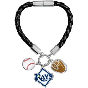 Game Time 101487 MLB Tampa Bay Rays Charm Bracelet