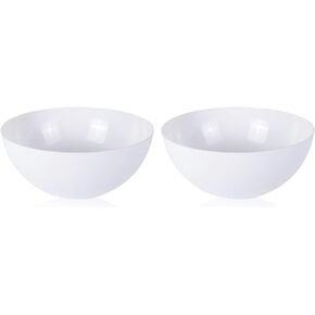 Floor Lamp Shade 2 Pack Torchiere Lamp Shades Replacement, 10 inch Diameter, 1.65 inch Fitter, Plastic Bowl White Lamp Shades for Floor Lamps Upright