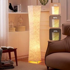 مصباح أرضي ناعم بقياس 61 بوصة من LEONC لغرفة الألعاب والتلفزيون، مصباح LED متغير اللون RGB، ظل قماش Tyvek، تحكم ذكي في التطبيقات، متوافق مع Alexa وGoogle Home، مزامنة الموسيقى وأوضاع المشاهد المتعددة، مصباح أرضي