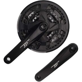 BESNIN Bike Crankset 22/32/44T 9 Speed or 7/8/9 Speed or 24T/32T/42T for 10 Speed 104mm BCD for Bicycle Square crankset Black