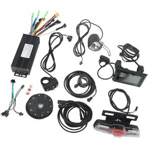 Electric Bike Conversion Kit,30A Controller S900 Panel Headlight Taillight Thumb Throttle DIY Electric Bikes Upgrade Parts for 750W-1000W Motors