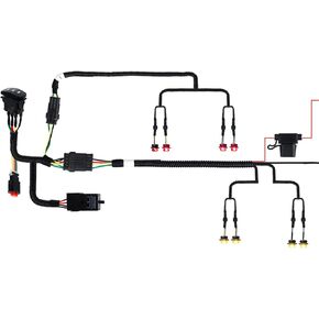 NTHREEAUTO Universal ATV UTV Street Legal Kit, Side-by-Side Turn Signals Kit, Rocker Switch, Hazard Light, LED Blinkers Compatible with Polaris Ranger RZR Yamaha Grizzly Honda FourTrax Can-Am Defender