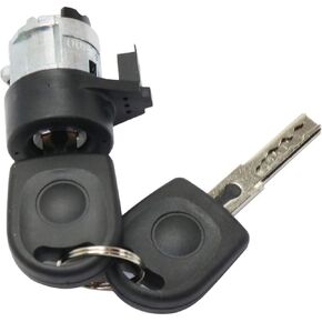 For Volkswagen Jetta Ignition Lock Cylinder 2000 01 02 03 04 2005 | w/Two Keys | Black | 3B0905855C