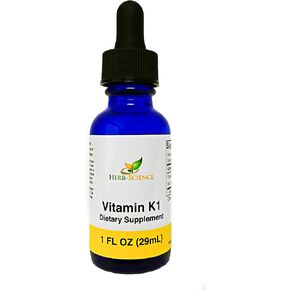 Vitamin K1 Drops - Pure Cold-Processed VIT K1 & Safflower Oil Supplement - Supports Blood, Bone, Skin Health - Drops for Oral & External Use - No Alcohol, Vegan, 1 Fl oz, 36 Servings