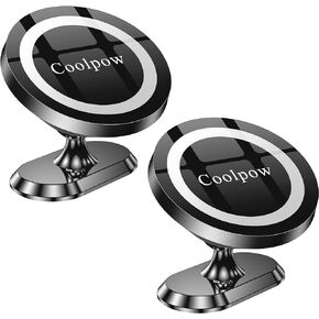 【2-Pack】for iPhone MagSafe Car Mount【Stronger Magnets】Magnetic Phone Holder for Car Dash【All Metal 】MagSafe Accessories Fit iPhone 15, 14,13,12,Pro/Max/Plus/Mini MagSafe 3 car Mount Case &Cell Phone